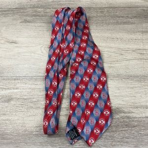 EAGLES WINGS "BOSTON RED SOX"  MEN'S TIE 100% Silk Blue Red MLB Baseball
